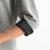 ラッセルストライプスタンドカラー7分袖シャツ | NICOLE | 詳細画像12 