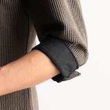 ラッセルストライプスタンドカラー7分袖シャツ | NICOLE | 詳細画像13 