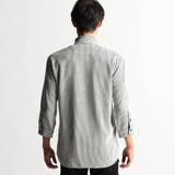 ラッセルストライプスタンドカラー7分袖シャツ | NICOLE | 詳細画像6 