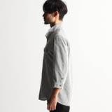 ラッセルストライプスタンドカラー7分袖シャツ | NICOLE | 詳細画像7 