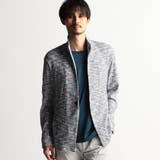 67ネイビー | メランジワッフルカットジャケット | NICOLE