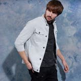 09ホワイト | ライトオンスデニム7分袖Gジャン | NICOLE