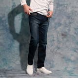 67ネイビー | バイロフトストレッチデニムパンツ | NICOLE