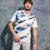 フォトラインアラカルトVネック半袖Ｔシャツ | NICOLE | 詳細画像1 