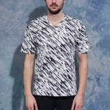 バイアスグラデーションロゴプリントVネック半袖Ｔシャツ | NICOLE | 詳細画像5 