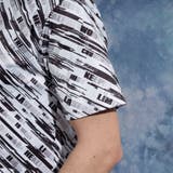 バイアスグラデーションロゴプリントVネック半袖Ｔシャツ | NICOLE | 詳細画像7 