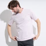 08ピンク | 激シルケットVネック半袖Tシャツ | NICOLE