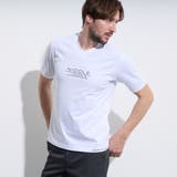 09ホワイト | 激シルケットVネック半袖Tシャツ | NICOLE