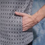 ジオメトリックプリント5分袖フードパーカー | NICOLE | 詳細画像11 