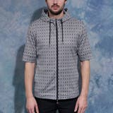 ジオメトリックプリント5分袖フードパーカー | NICOLE | 詳細画像5 