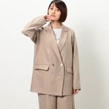 【WALDO】麻調ダブルジャケット | NICOLE | 詳細画像4