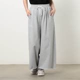 19ライトグレー | 【WALDO】ミニ裏毛ワイドパンツ | NICOLE