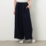 67ネイビー | 【WALDO】ミニ裏毛ワイドパンツ | NICOLE