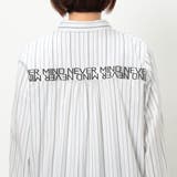 【WALDO】ストライプテープロゴ入りシャツ | NICOLE | 詳細画像10 