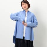 60ブルー | 【WALDO】レギュラー衿オーバーシャツ | NICOLE