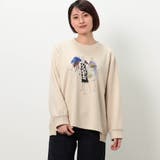 18ベージュ | 【WALDO】アートプリントプルオーバー | NICOLE