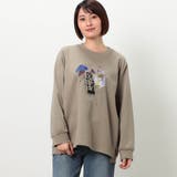 46カーキ | 【WALDO】アートプリントプルオーバー | NICOLE