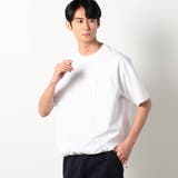 09ホワイト | 圧縮マイクロカノコ異素材切り替えTシャツ | NICOLE