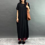 ランダムリブ素材ゆったりワンピース | NICOLE | 詳細画像20 