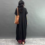 ランダムリブ素材ゆったりワンピース | NICOLE | 詳細画像21 