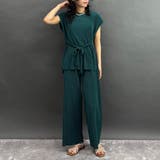 40グリーン | 【セットアップ】プルオーバー×パンツ | NICOLE