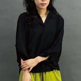 49ブラック | タックパフブラウス | NICOLE