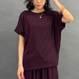 07ボルドー | ランダムリブプルオーバー | NICOLE