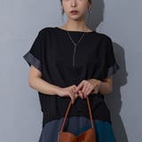 49ブラック | 裾タックTEE | NICOLE