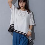 28オフホワイト | ハンカチヘムTシャツ | NICOLE