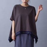 39チャコールグレー | ハンカチヘムTシャツ | NICOLE