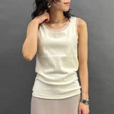 28オフホワイト | チュール付きタンクトップ | NICOLE