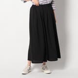 49ブラック | ポイントメッシュストレッチパンツ | NICOLE