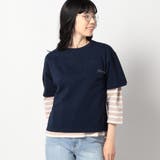 67ネイビー | 【NANGA別注】バックプリントTシャツ | NICOLE