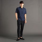 メランジツイル カッタウェイカラーシャツ | NICOLE | 詳細画像5 