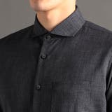 メランジツイル カッタウェイカラーシャツ | NICOLE | 詳細画像8 