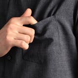 メランジツイル カッタウェイカラーシャツ | NICOLE | 詳細画像9 