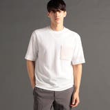 09ホワイト | ワッシャーストレッチ クルーネックTシャツ | NICOLE