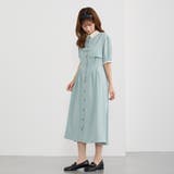 40グリーン | フロントタブデザインワンピース | NICOLE