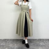 18ベージュ | ファスナースリットジャンパースカート | NICOLE