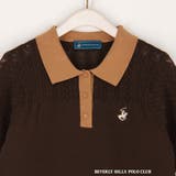 【BEVERLY HILLS POLO CLUB】透かし編みニットポロシャツ | NICOLE | 詳細画像14 