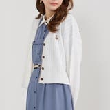 28オフホワイト | ラインケーブルカーディガン | NICOLE