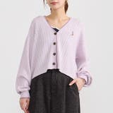 88ラベンダー | ラインケーブルカーディガン | NICOLE