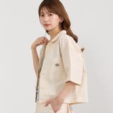 28オフホワイト | 【Dickies】オープンカラークロップドシャツ | NICOLE