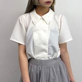 28オフホワイト | ダブルブレストブラウス | NICOLE