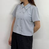 64サックス | ダブルブレストブラウス | NICOLE