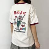 01レッド | クリームソーダ刺繍Tシャツ | NICOLE