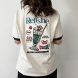 60ブルー | クリームソーダ刺繍Tシャツ | NICOLE