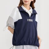 67ネイビー | 【DISCUS】ドッキングハーフジップ | NICOLE