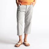 09ホワイト | ガムストランダムヘリンボン クロップドパンツ | NICOLE