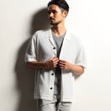 09ホワイト | 【RIELABO】シアージャカード サマーニットシャツ | NICOLE